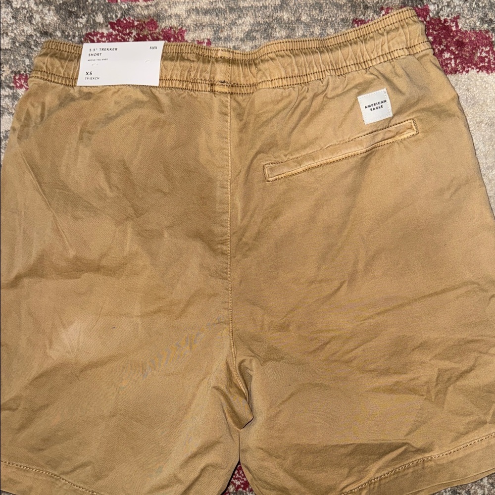 Tan Drawstring Shorts - Picture 3 of 4